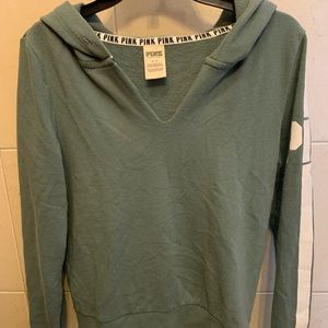 Green Distress Hoodie (PINK)